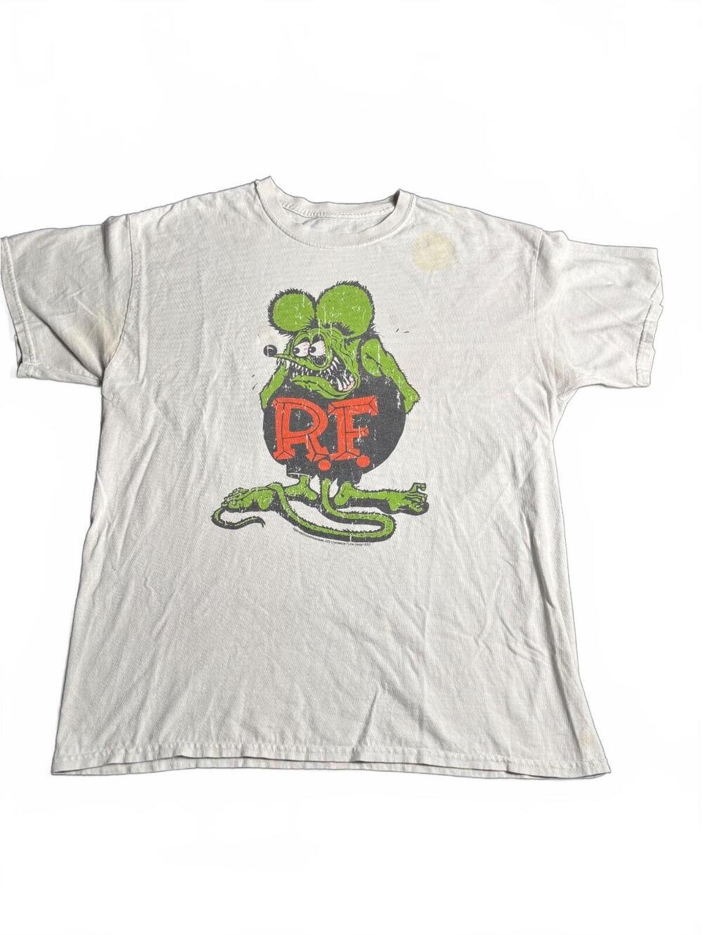 Vintage Rat Fink 2002 Graphic T-Shirt White Size Large